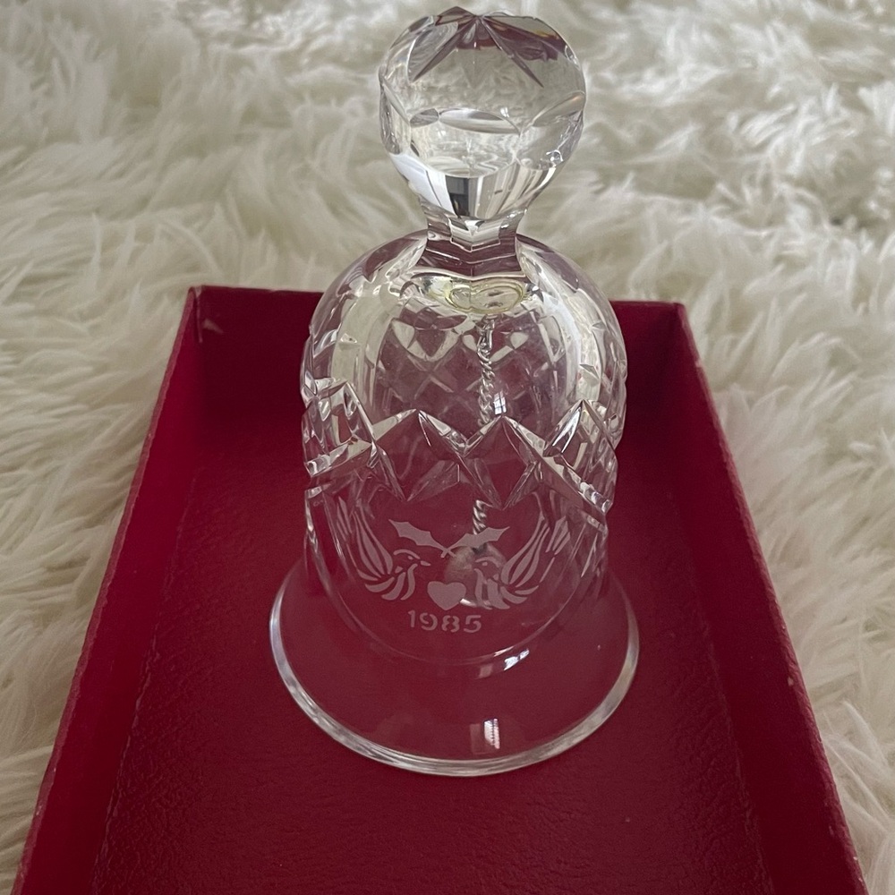 1985 Waterford Crystal Bell with Etched Design